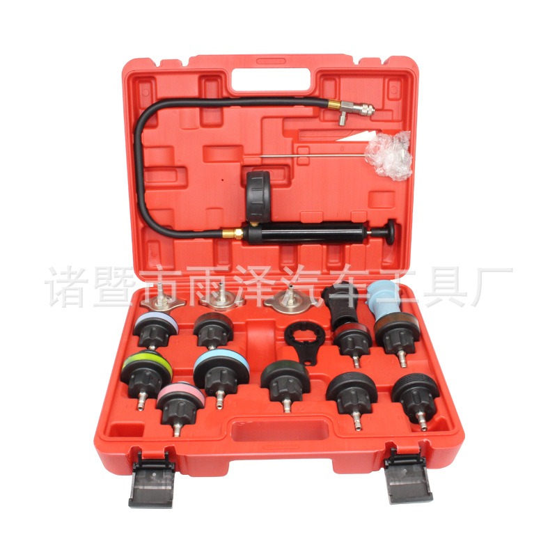 Radiator Pressure Tester - 18-delige radiateur koelsysteem druklektester kit, automotive