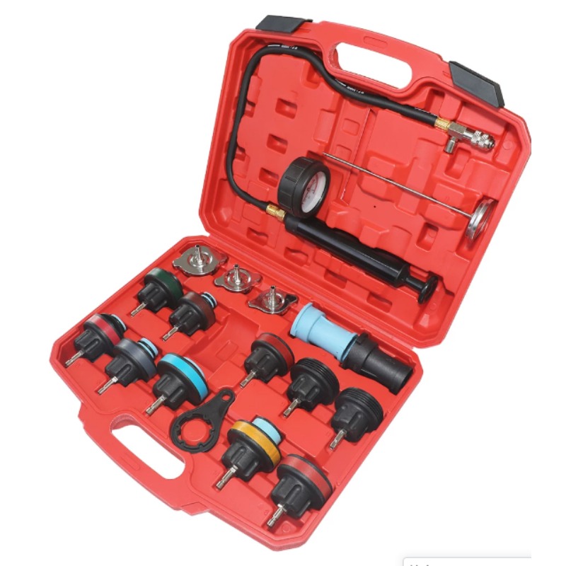 Radiator Pressure Tester - 18-delige radiatordruktester, geschikt voor lekdetector van