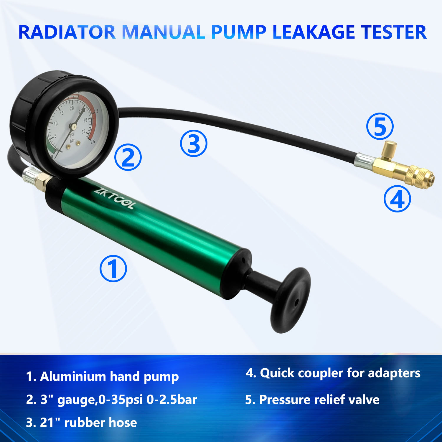 Aluminium auto koelsysteem rad - Radiator Pressure Tester recensie en prijs