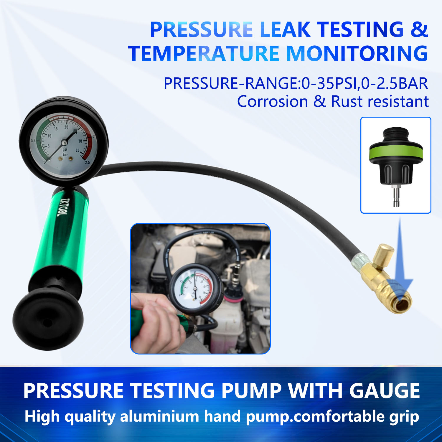 Aluminium auto koelsysteem rad - Radiator Pressure Tester recensie en prijs
